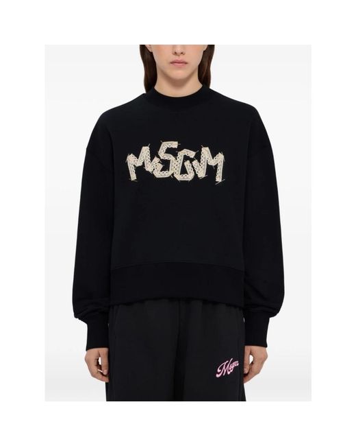 MSGM Black Sweatshirts