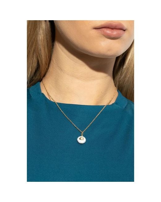 Necklaces COACH de color Metallic