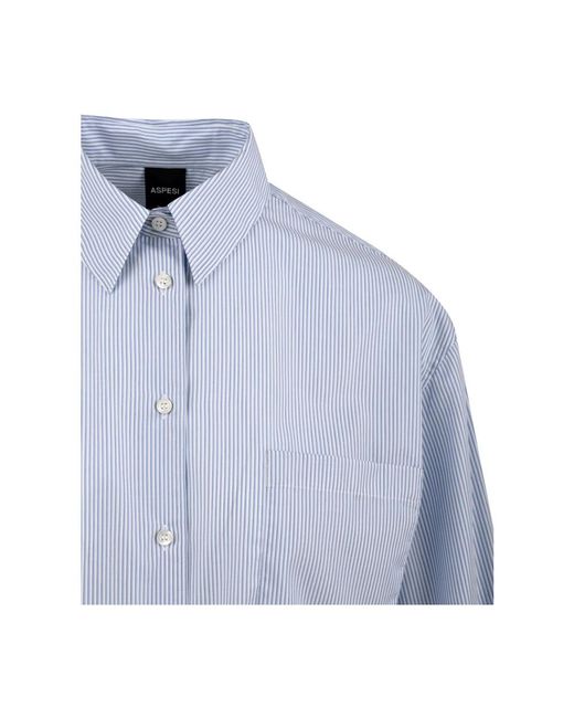 Aspesi Overhemden ,Blauw ,Shirt in het Blue