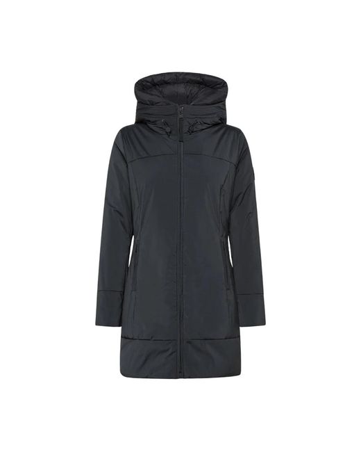 Dekker Blue Eng Anliegende Jacke Aus Stretch-Nylon Mit Kapuze