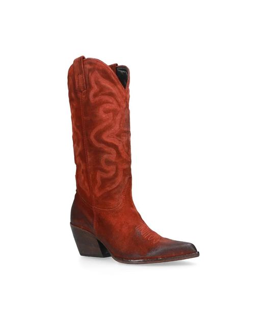 Elena Iachi Red Cowboy Boots