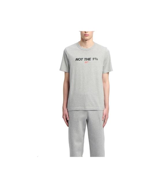 Reebok Fitness ,Grijs ,Katoen T-Shirts in het Gray voor heren