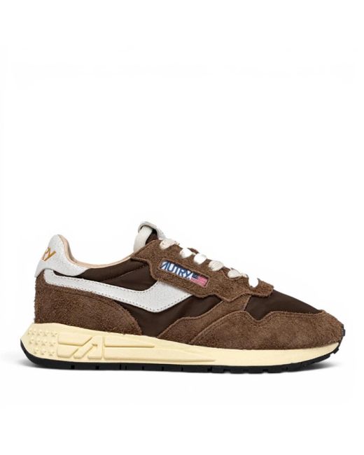 Autry Brown Reelwind Sneakers