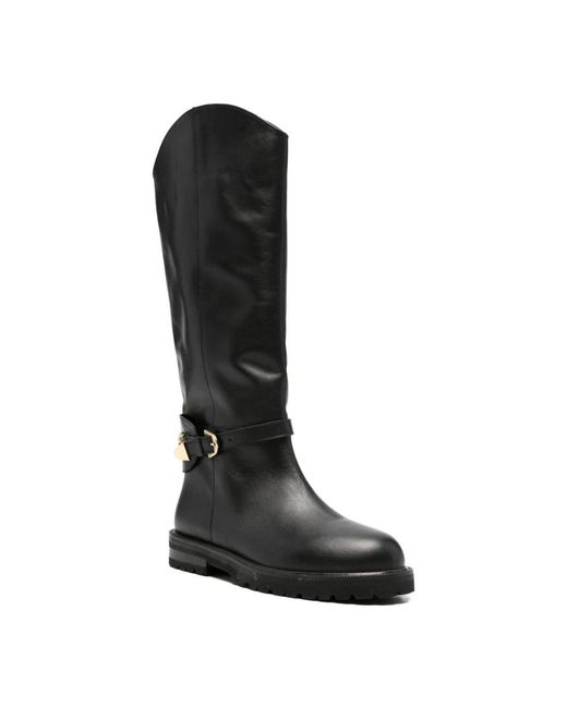 ADRIANNA FERETTI Black High Boots