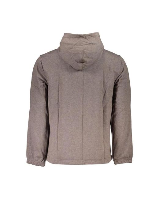 Calvin Klein Hoodies & Sweatvesten ,Bruin ,Katoen Hooded Sweatshirt Met Print in het Brown voor heren