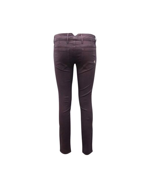 CYCLE Skinny Glitter Broek in het Purple
