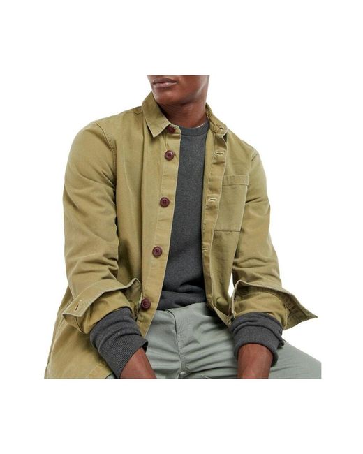 Giacca in cotone verde con bottoni di Barbour in Green da Uomo