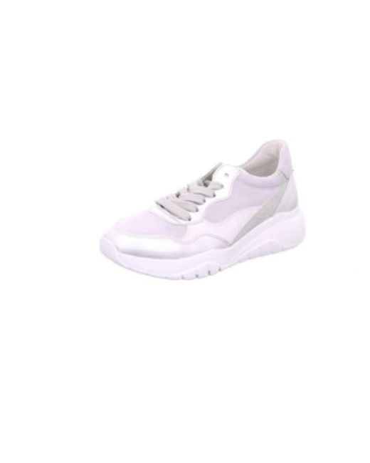 Gabor White Lässige Schnürschuhe Für Damen
