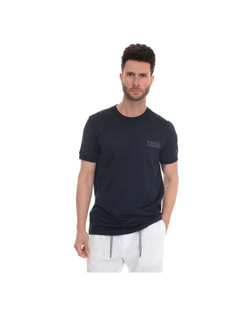 Kiton T-Shirts in het Blue voor heren
