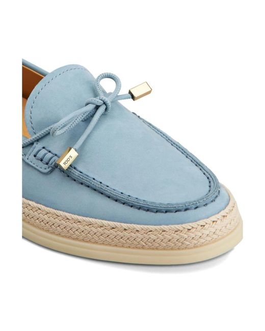 Tod's Blue Loafers