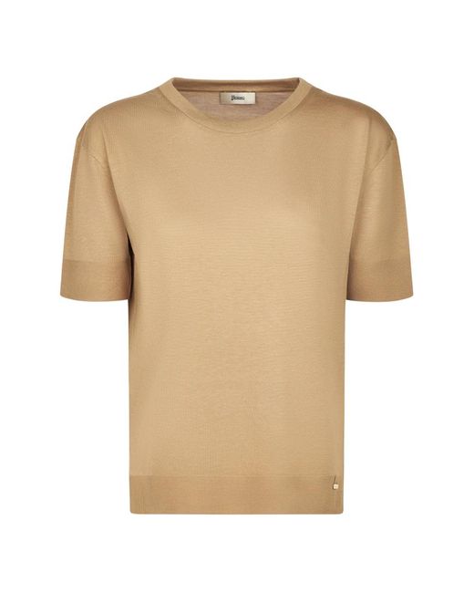 Herno Natural Round-Neck Knitwear