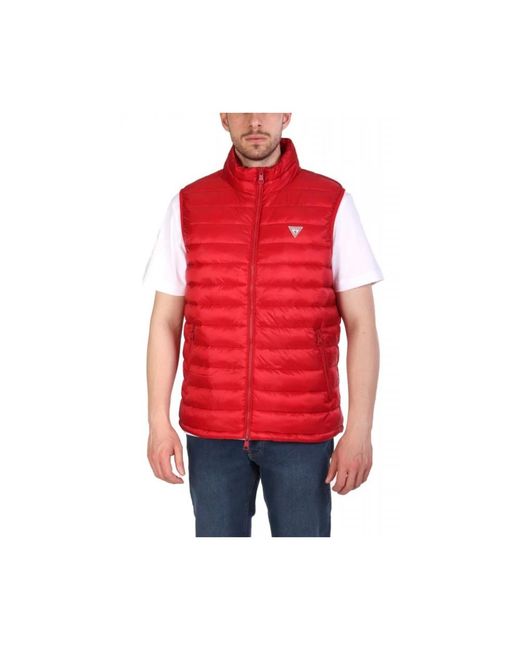 Vests Guess pour homme en coloris Red