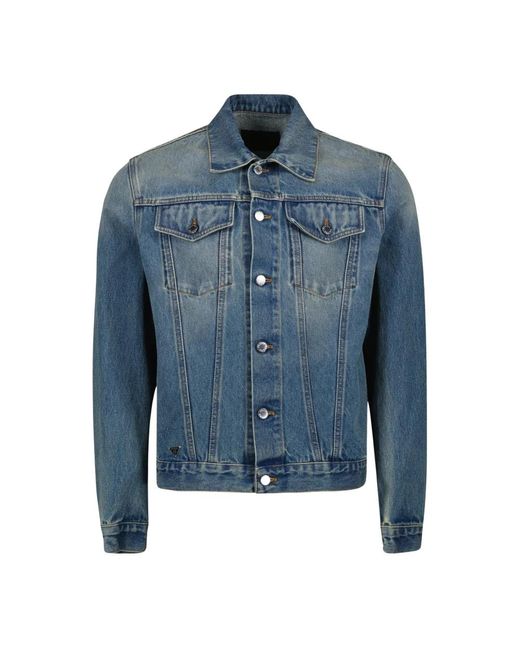 Prada Jassen ,Blauw ,Denim Denim Jas Klassiek Blauw Gewassen in het Blue voor heren