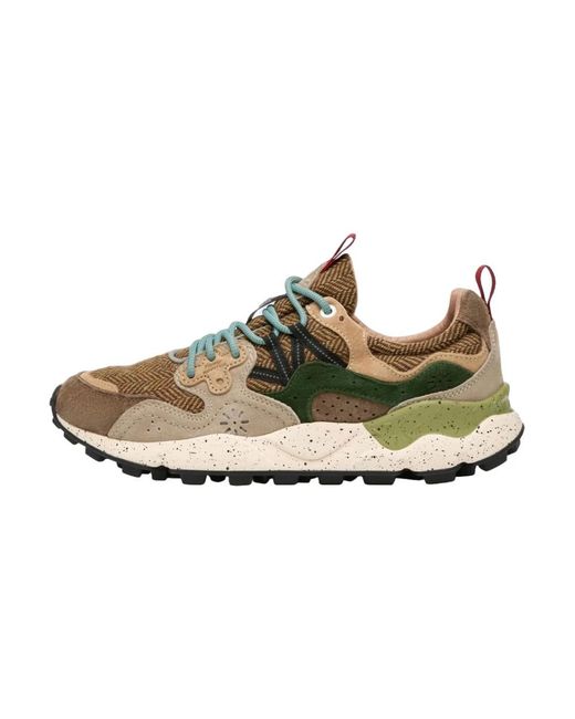 Flower Mountain Brown Sneakers for men