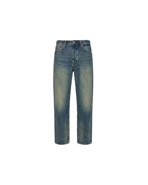 Evisu Blue Straight Jeans for men