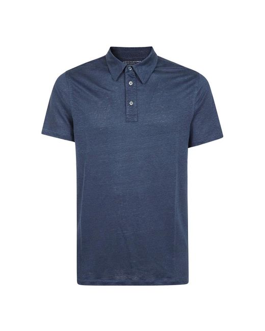 Majestic Filatures Blue Polo Shirts for men
