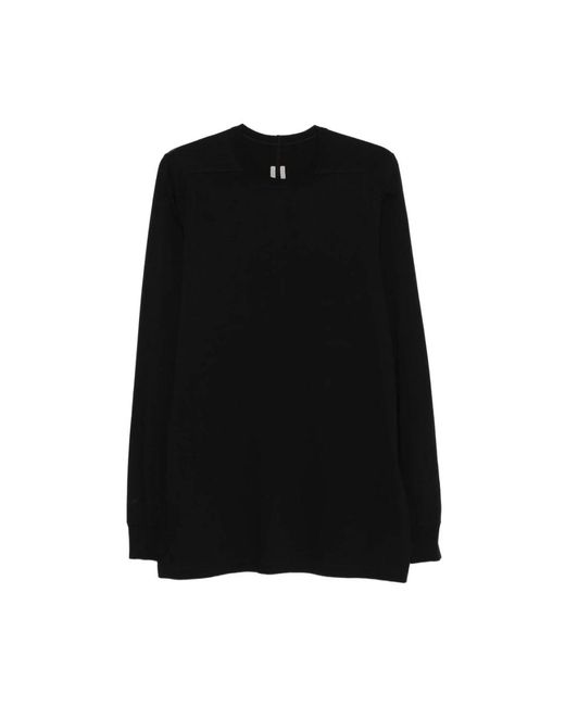 Rick Owens Black Long Sleeve T-Shirts for men