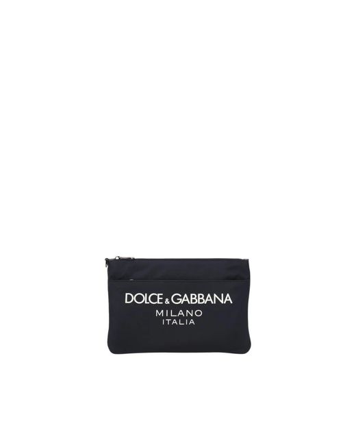Dolce & Gabbana Black Clutches for men