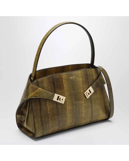 Ferragamo Green Kleine Schultertasche Hug