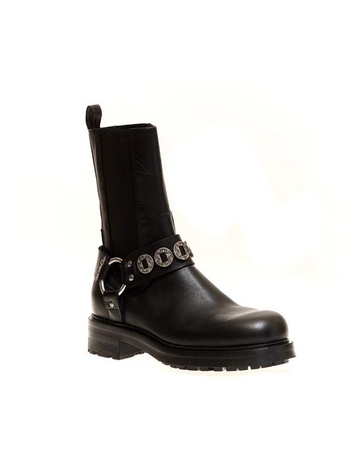Elena Iachi Black Ankle Boots