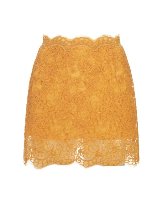 Ermanno Scervino Yellow Short Skirts