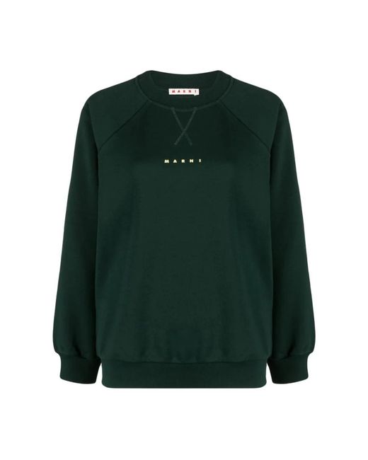 Marni Green Er Sweatshirt mit Sphärischem Logo