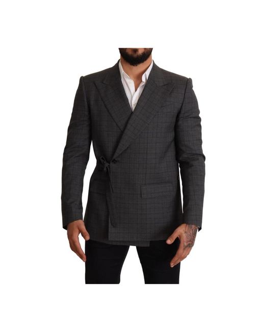 Dolce & Gabbana Black Blazers for men