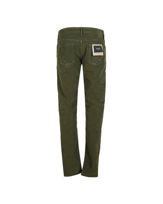 Incotex Green Slim-Fit Trousers for men