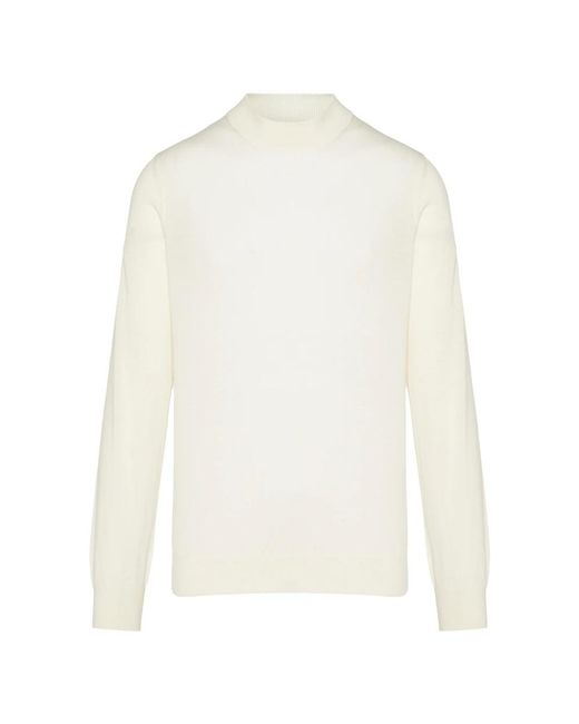 Gran Sasso White Turtlenecks for men