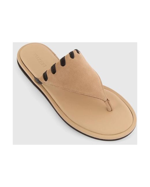 Yuzefi Metallic Flip Flops