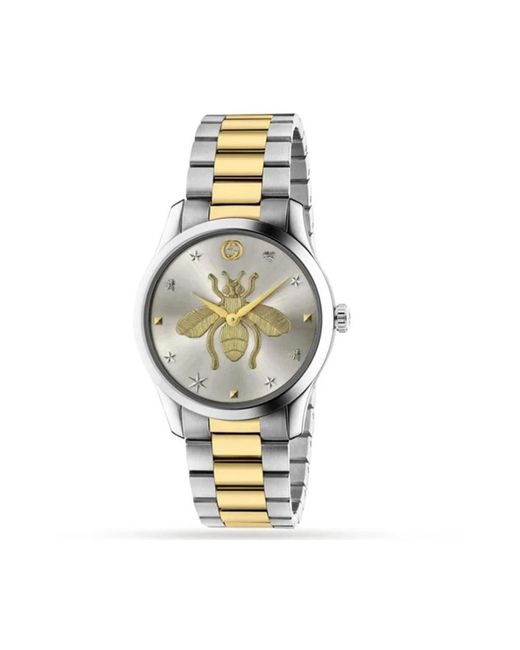 Gucci Metallic G-timeless 38mm Stainless Steel And Pvd-plated Watch