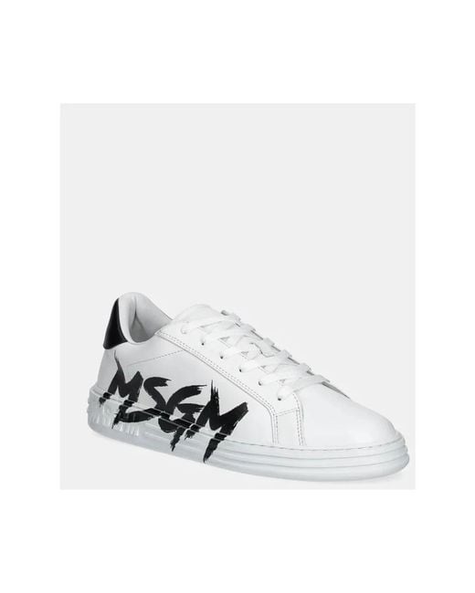 Sneakers di MSGM in White da Uomo