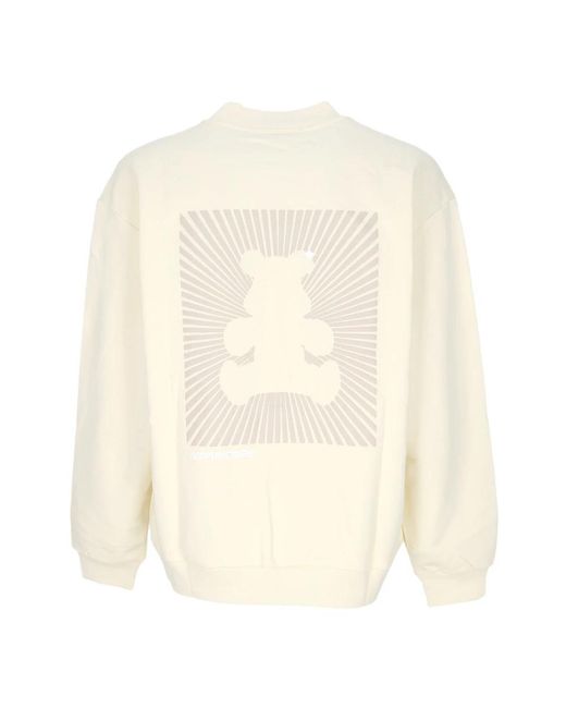 Acupuncture Hoodies & Sweatvesten ,Katoen Licht Crewneck Sweatshirt Met Bear Print in het White voor heren