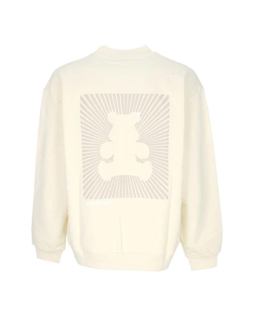 Acupuncture Hoodies & Sweatvesten ,Katoen Licht Crewneck Sweatshirt Met Bear Print in het White voor heren