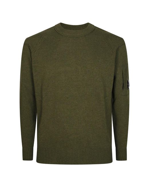 C P Company Round-Neck Knitwear in het Green voor heren