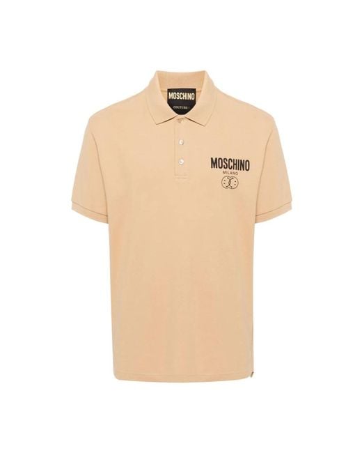 Moschino Natural Polo Shirts for men