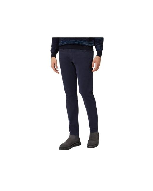 Harmont & Blaine Blue Slim-Fit Trousers for men