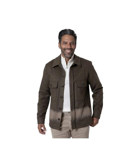 Jacob Cohen Flanellen Overshirt in het Brown voor heren