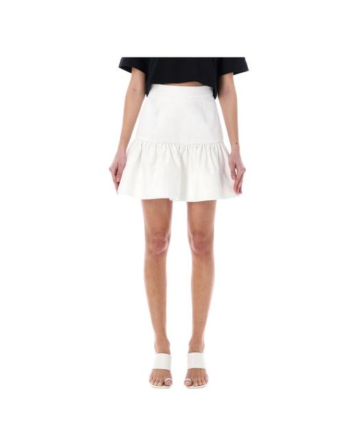 Patou White Short Skirts
