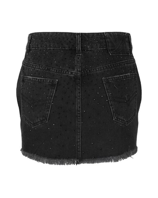 Blumarine Black Kurzer rock im trendigen stil