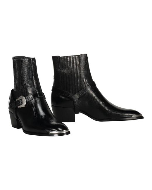 Céline Black Cowboy Boots for men