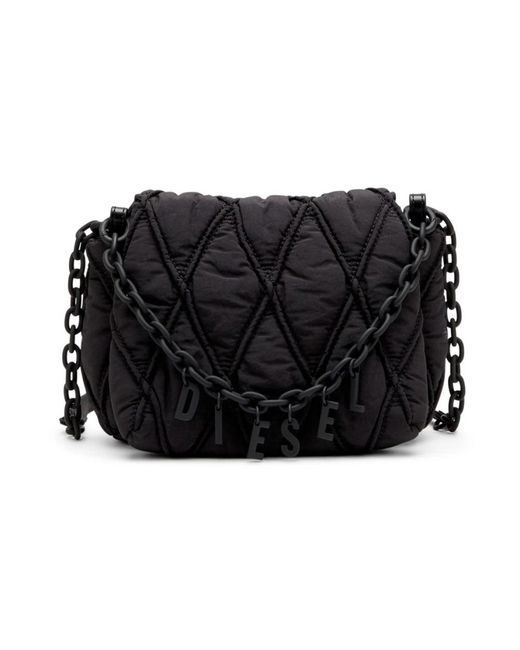DIESEL Black Cross Body Bags