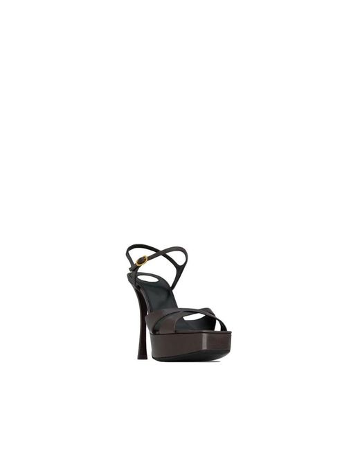 Saint Laurent Brown High Heel Sandals