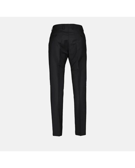 AMI Broeken ,Zwart ,Wol Cigarette Cut Wollen Broek in het Black voor heren