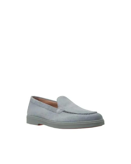 Santoni Gray Stilvolle Loafer