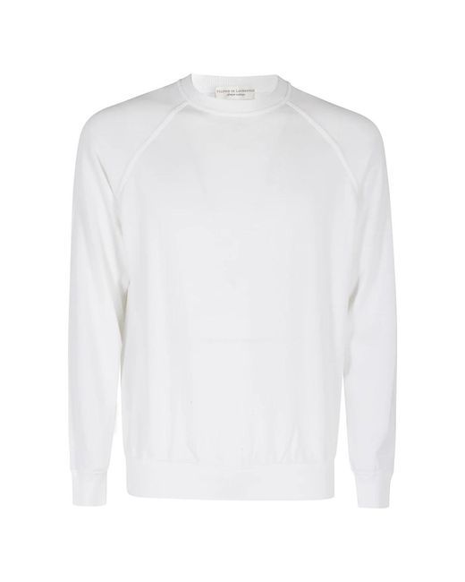 Round-Neck Knitwear FILIPPO DE LAURENTIIS de hombre de color White