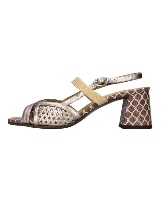 Chie Mihara Metallic High Heel Sandals