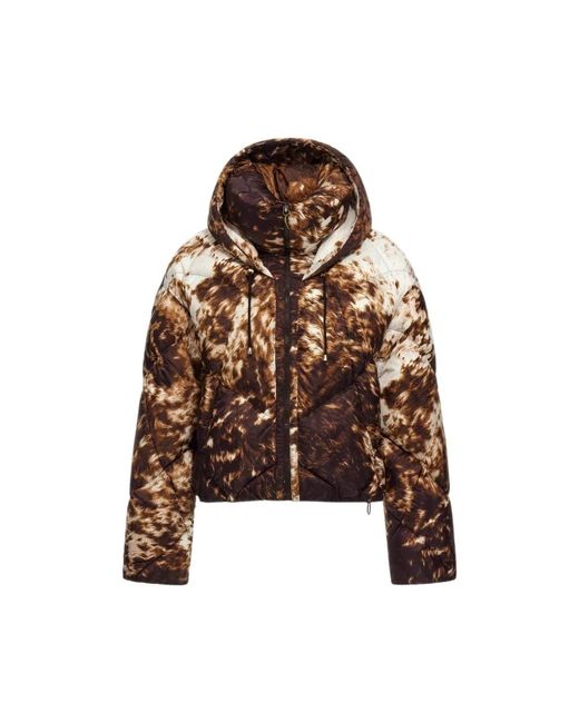 Roberto Cavalli Brown Winter Jackets