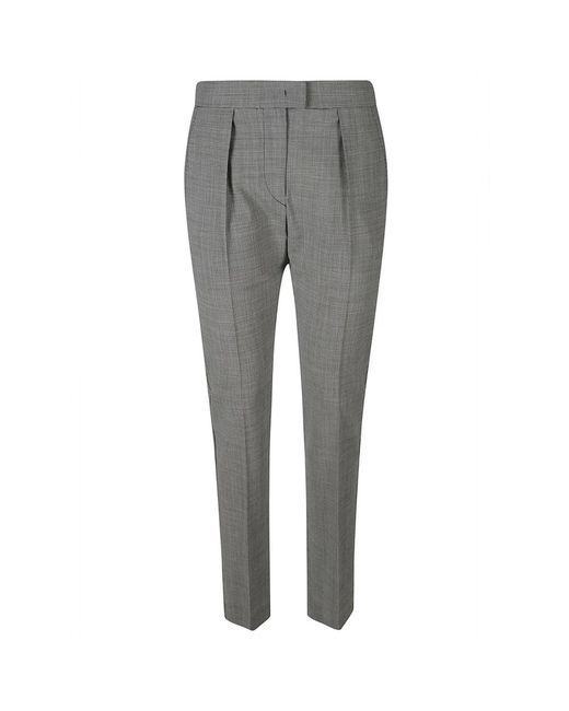 Isabel Marant Gray Slim-Fit Trousers