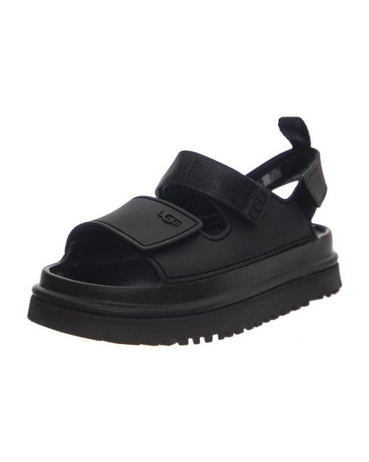 Ugg Black Flache Sandalen